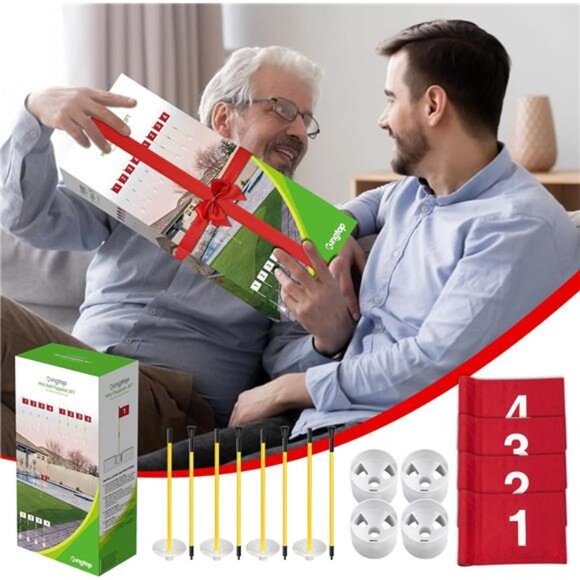 Golf Flagstick Mini, Putting Green Flag for Yard, All 3 Feet, Double-Sided - Picture 6 of 7